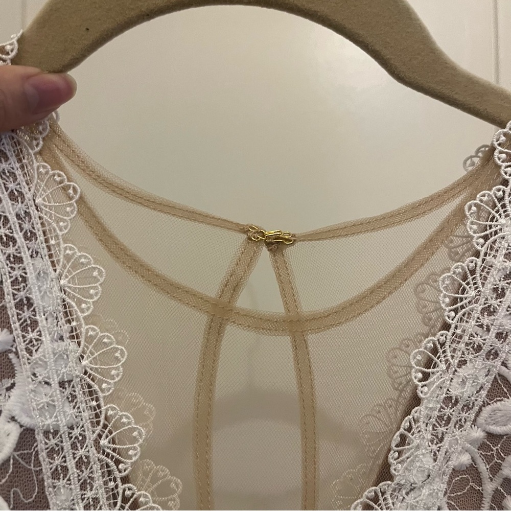 Bronx and Banco "Megan" Mini Dress in White Lace - Size 4 (S) - Picture 7 of 14